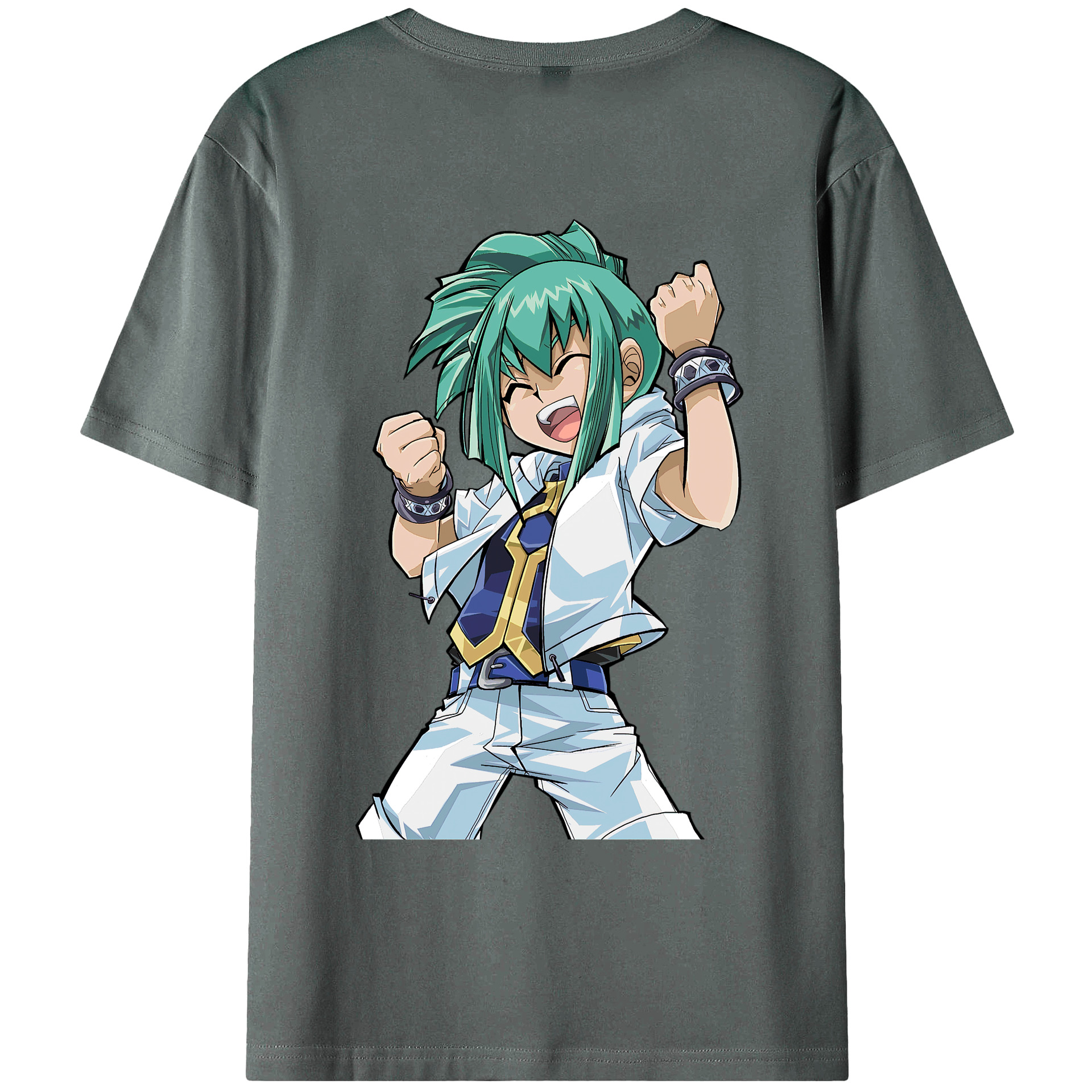 （画像用） 遊☆戯☆王 Yu-Gi-Oh! 綿100％ メンズ半袖Tシャツ（バックプリント） 通気性